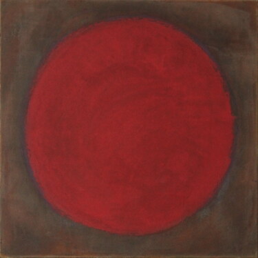 No. 1901_Red sphere 绘画 标题为“No. 1901_Red sphere” 由Guido Lötscher, 原创艺术品, 油