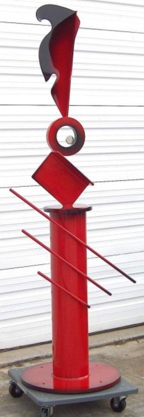 Sculpture titled "Dazzle" by Richard Beaulieu, Original Artwork, Metals