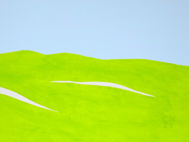 Schilderij getiteld "hilltops 9.21" door Ed Weyden, Origineel Kunstwerk, Acryl