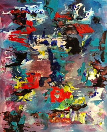 Painting titled "City of joy" by Atignas Art, Original Artwork, Acrylic