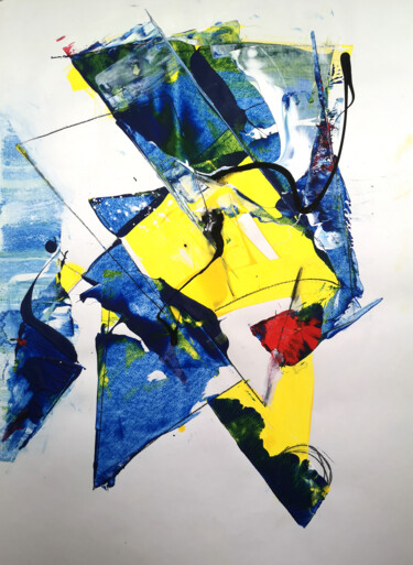 Malerei mit dem Titel "Elton John cartoon…" von Dmitri Matkovsky, Original-Kunstwerk, Acryl