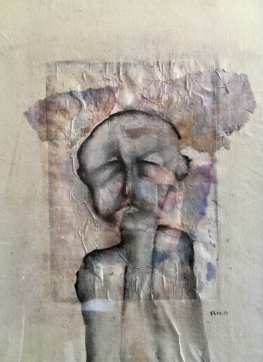 Sans titre 3 - art brut - art moderne Peinture intitulée "Sans titre 3 - art…" par Eric Leroy (Rico), Œuvre d'art originale, Encre