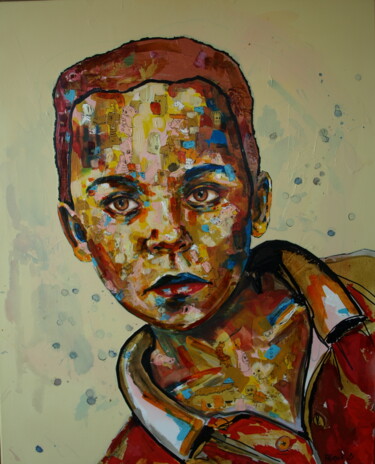 Peinture intitulée "Le p'tit con" par Pascal Fairier, Œuvre d'art originale, Acrylique