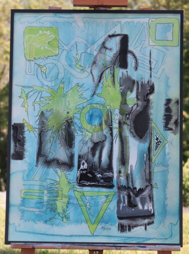 Painting titled "AQUARELLOACRYLIQUE" by Jean-Yves Zilio (Anje Sevy), Original Artwork, Watercolor