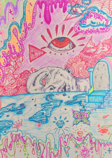 "stairway to astral" başlıklı Resim Depict Sofia tarafından, Orijinal sanat, Işaretleyici
