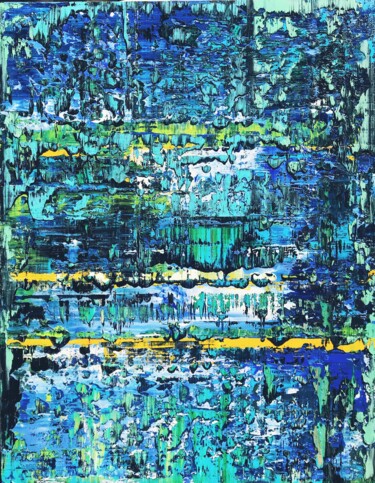 Malerei mit dem Titel "Bustle of the big c…" von Svitlana Andriichenko, Original-Kunstwerk, Öl Auf Holzplatte montiert