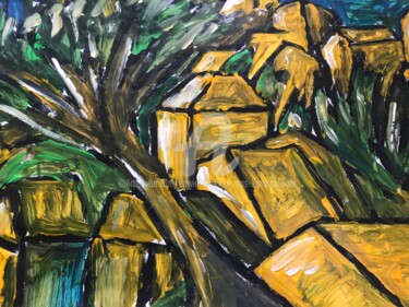绘画 标题为“-landschap-” 由Edwin Boeckxstaens, 原创艺术品, 丙烯