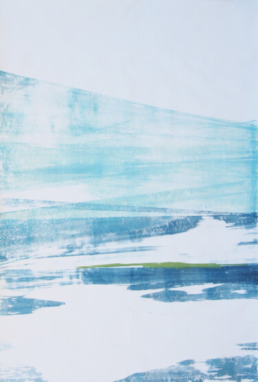Ciel - grand - 21 Gravures & estampes intitulée "Ciel - grand - 21" par Ln Le Cheviller, Œuvre d'art originale, Monotype