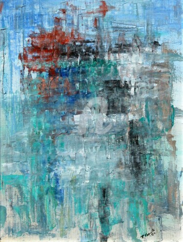 Peinture intitulée "Aléatoire" par Richard Paquette, Œuvre d'art originale, Huile