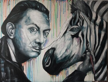 Painting titled "Картина маслом "Сал…" by Natalia Bazyliuk, Original Artwork, Oil