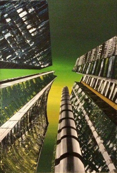 Schilderij getiteld "Vertige...!" door Marie-Pascale Le Goff (L’île à L’eau), Origineel Kunstwerk, Acryl