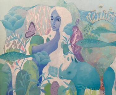 绘画 标题为“Blue Planet” 由Daria Borisova, 原创艺术品, 丙烯