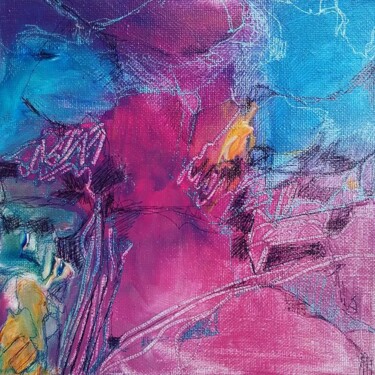 Peinture intitulée "Les échos" par Audrey Denis, Œuvre d'art originale, Acrylique
