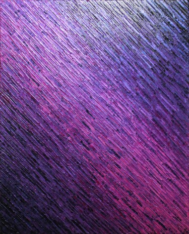 Texture couteau rose violette. Peinture intitulée "Texture couteau ros…" par Jonathan Pradillon, Œuvre d'art originale, Acrylique Monté sur Châssis en bois