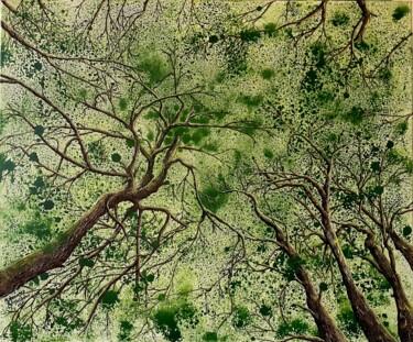Painting titled ""DRÍADES"" by M.Domarco, Original Artwork, Acrylic