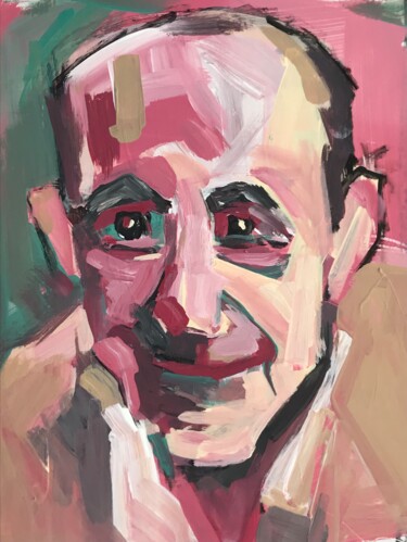Pintura titulada "Carlos 1" por Jean-François Groisy, Obra de arte original, Acrílico Montado en Bastidor de camilla de made…