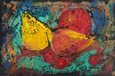 绘画 标题为“Still life with app…” 由Iryna Sapsai, 原创艺术品, 丙烯