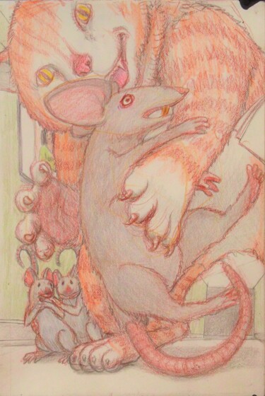 Disegno intitolato "Peace Negotiations" da Edwin Loftus, Opera d'arte originale, Pastello Montato su Altro pannello rigido