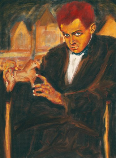 Digital Arts titled "Egon Schiele portra…" by Empty St, Original Artwork, Digital Painting
