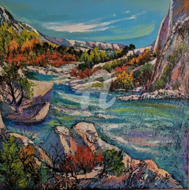 Painting titled "Le Verdon" by Milorv, Original Artwork, Oil