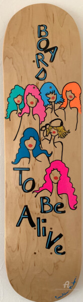 제목이 "Board to be alive"인 미술작품 Caroline Montigneaux로, 원작, 아크릴