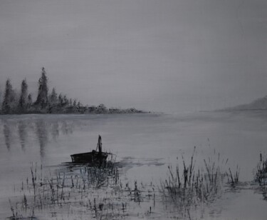 "Brume d'automne" başlıklı Tablo Patrice Butel tarafından, Orijinal sanat, Petrol