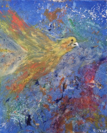 绘画 标题为“Rêve d'oiseau” 由Cathy Occo, 原创艺术品, 油