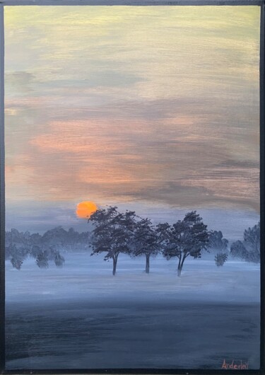 Schilderij getiteld "Awakening" door Jasmin Anderleit, Origineel Kunstwerk, Acryl