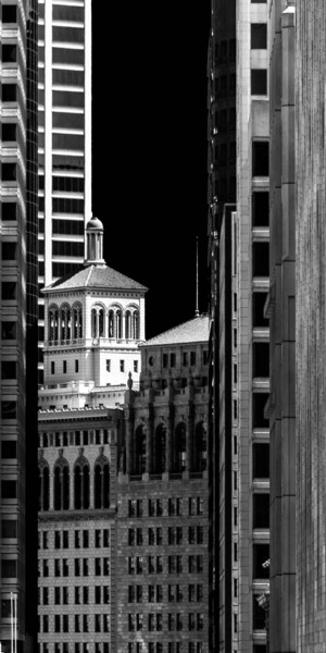 San Francisco - Elevation Dark Sky 30 Photographie intitulée "San Francisco - Ele…" par Pierre Nadler, Œuvre d'art originale, Photographie manipulée Monté sur Aut…
