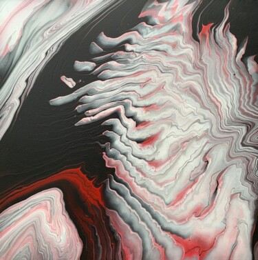 Pintura intitulada "Feathers" por Jasmin Anderleit, Obras de arte originais, Acrílico
