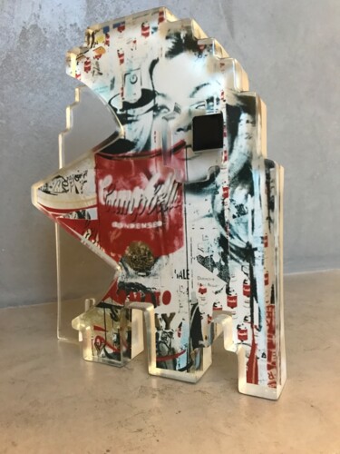 Sculpture titled "Model - Score 016" by Artcadebites, Original Artwork, Resin