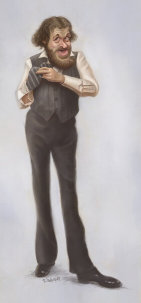 数字艺术 标题为“Joe Cocker” 由Renato Wilmers, 原创艺术品, 数字油画
