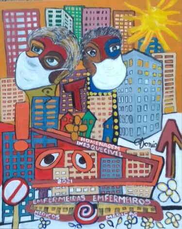 Pintura intitulada "Uma justa homenagem" por Antonio Alves De Souza, Obras de arte originais, Acrílico