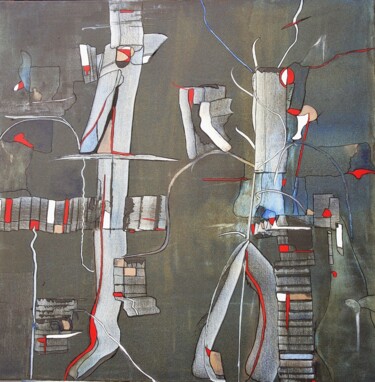 Peinture intitulée "Série Délires : LES…" par Marygor, Œuvre d'art originale, Acrylique Monté sur Châssis en bois
