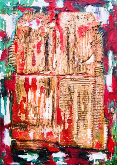 Painting titled "A window to the soul" by Jan Pevný, Original Artwork, Acrylic Mounted on Wood Stretcher frame