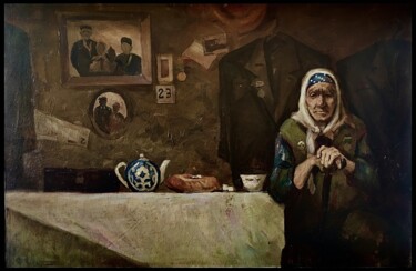 绘画 标题为““Mother”” 由Uktam Isirgapov, 原创艺术品, 油