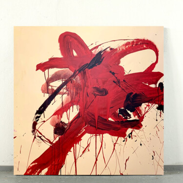 绘画 标题为“Red expression 3” 由Rosi Roys, 原创艺术品, 丙烯