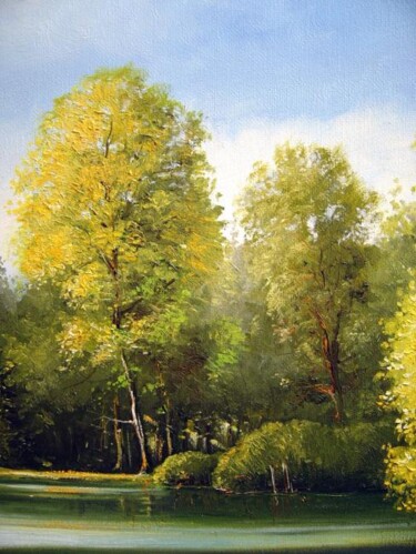 Peinture intitulée "Arbres (Détail)" par Marcel Boos, Œuvre d'art originale