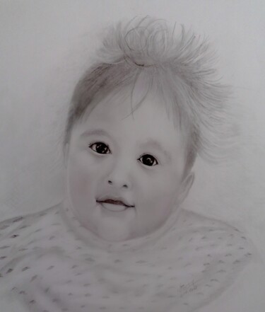 Dessin intitulée "Eva" par Charles Corbin, Œuvre d'art originale, Crayon
