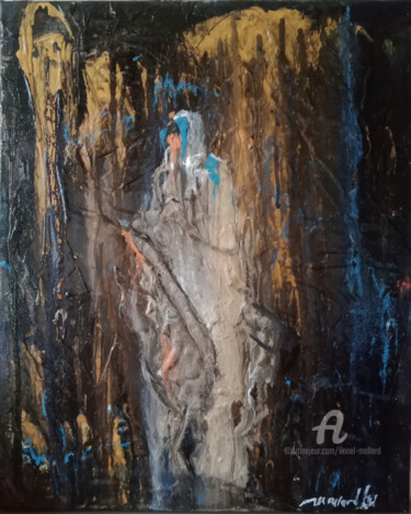 Peinture intitulée "apparition" par Lionel Mallard, Œuvre d'art originale, Huile