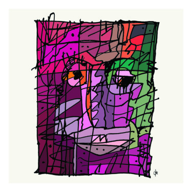Digital Arts titled "ICON 014" by Pawjanka, Original Artwork, 2D Digital Work