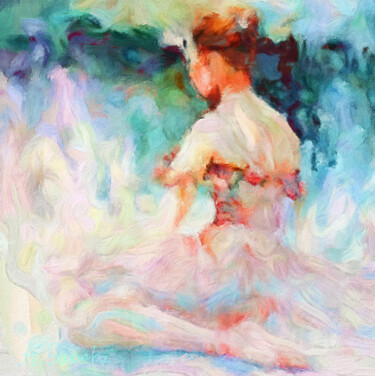 绘画 标题为“Ballerina study” 由Kath Sapeha, 原创艺术品, 油