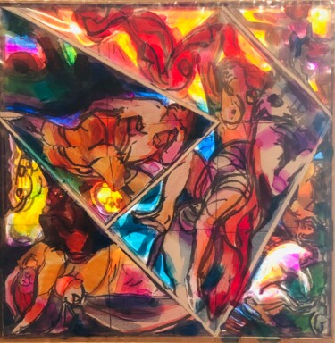 绘画 标题为“The Abduction of Eu…” 由Andrey Tsers, 原创艺术品, 丙烯