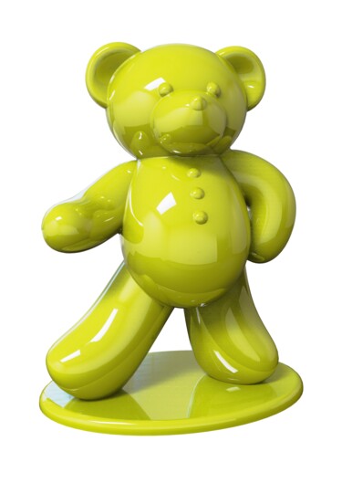 雕塑 标题为“Ours Jaune 45cm Co.…” 由Harouna Andre Guillabert Gacko, 原创艺术品, 树脂