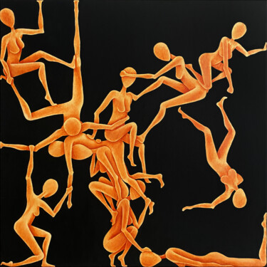 Painting titled "Dissociation 1" by Dazeskin, Original Artwork, Acrylic