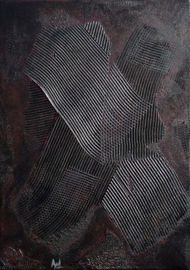 Schilderij getiteld "Zèbre" door Ayel, Origineel Kunstwerk, Acryl Gemonteerd op Frame voor houten brancard