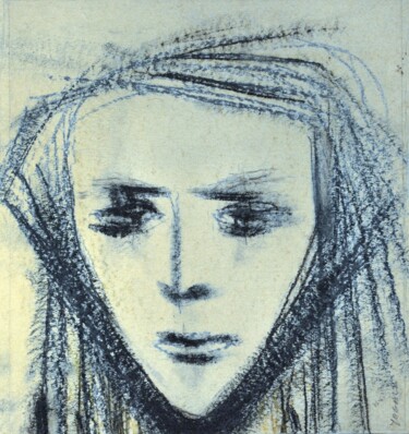 Drawing titled "Image in perspective" by Blago Simeonov, Original Artwork, Pastel
