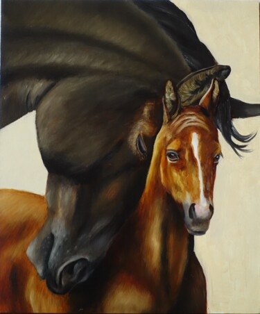 Pintura intitulada "My dear" por Kvantaliani, Obras de arte originais, Óleo