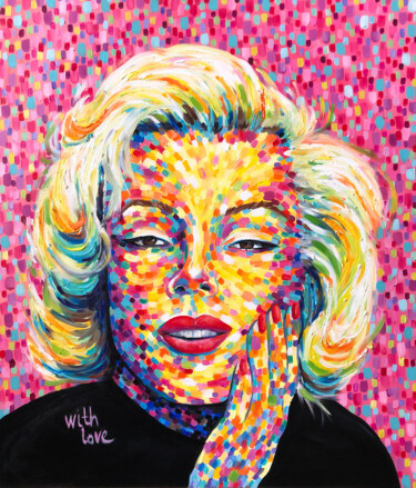With love, Marilyn 绘画 标题为“With love, Marilyn” 由Yana Shapoval, 原创艺术品, 油