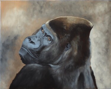Painting titled "Did you say somethi…" by Kvantaliani, Original Artwork, Oil